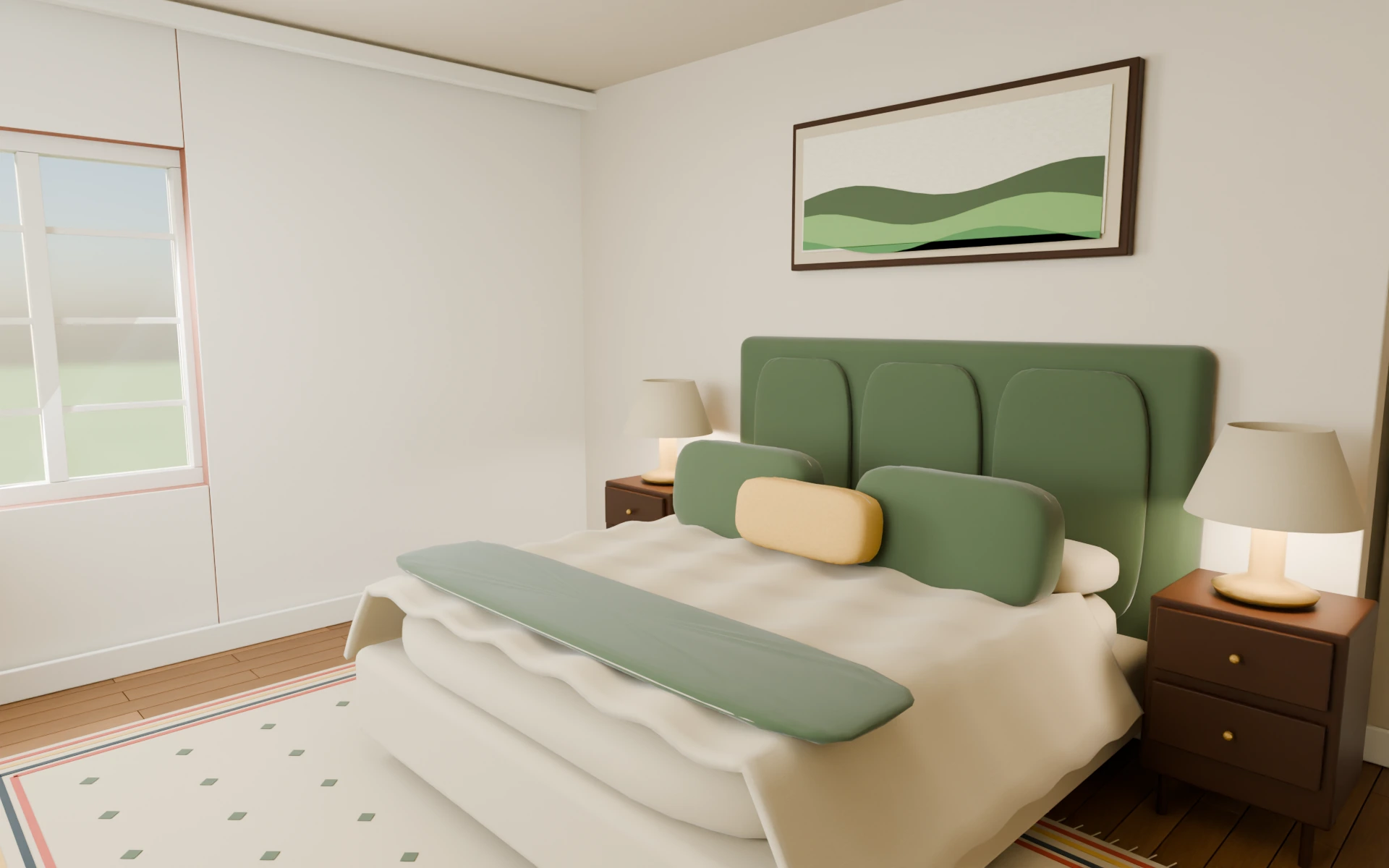 The master suite, rendered from the ASHCROFT Blender scene