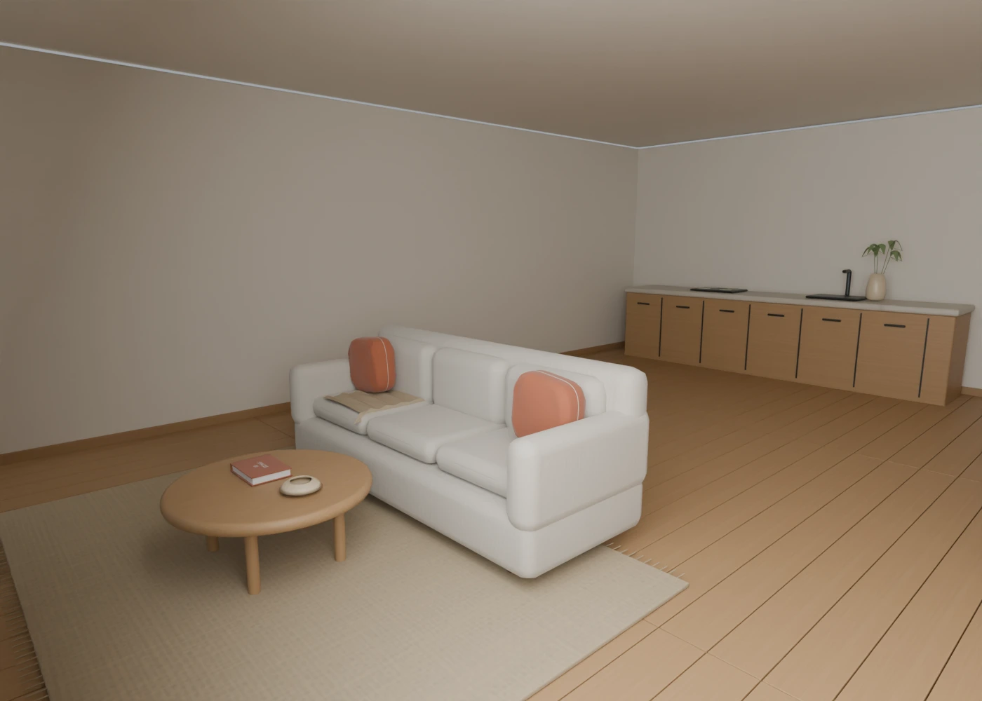 The shared ground floor, Open terraces design